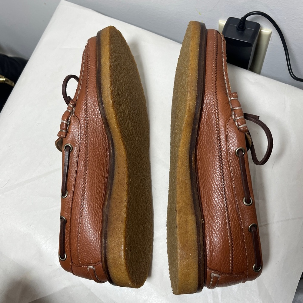 J Crew Camden Crepe-Sole Slip-On Loafer in Pebbled Leather BE388 sz 8.5 - Picture 8 of 14